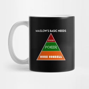 Maslow's - Food, Poker, and More Cowbell Mug